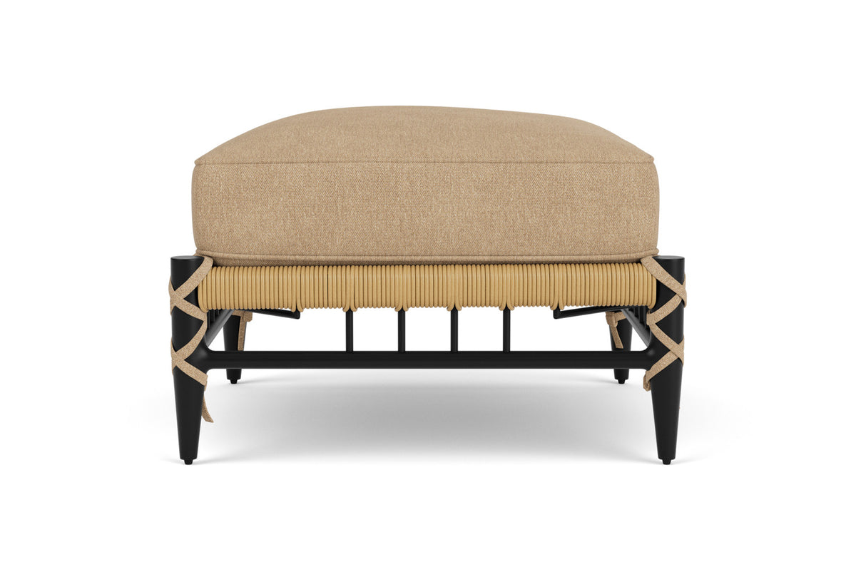 Lloyd Flanders Low Country Ottoman with Hayden Sand fabric, view 7