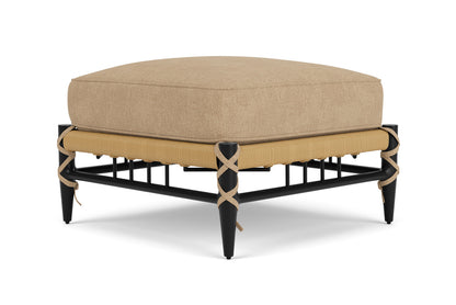 Lloyd Flanders Low Country Ottoman with Hayden Sand fabric, view 6