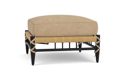 Lloyd Flanders Low Country Ottoman with Hayden Sand fabric, view 9