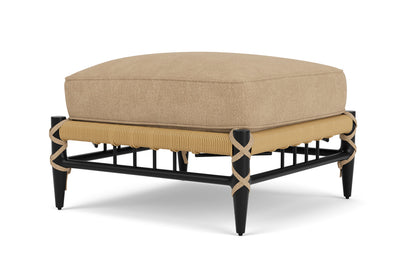 Lloyd Flanders Low Country Ottoman with Hayden Sand fabric, view 8