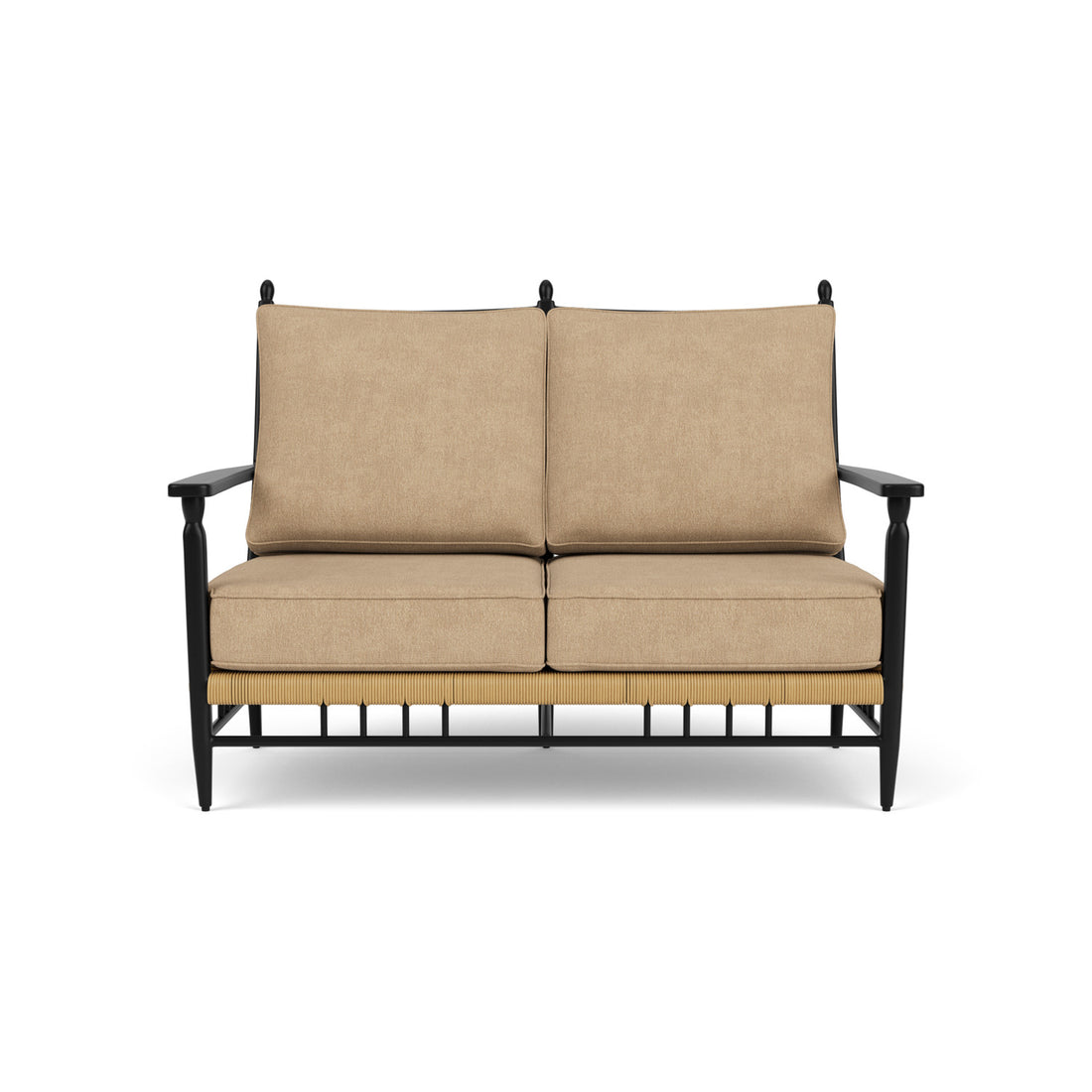 Lloyd Flanders Low Country Loveseat with Hayden Sand fabric