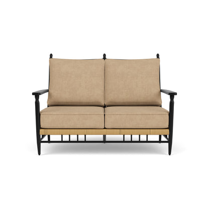 Lloyd Flanders Low Country Loveseat with Hayden Sand fabric