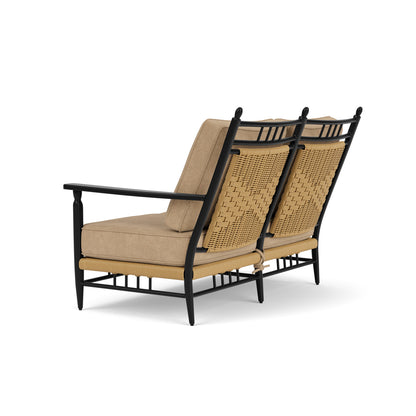 Lloyd Flanders Low Country Loveseat with Hayden Sand fabric, view 8