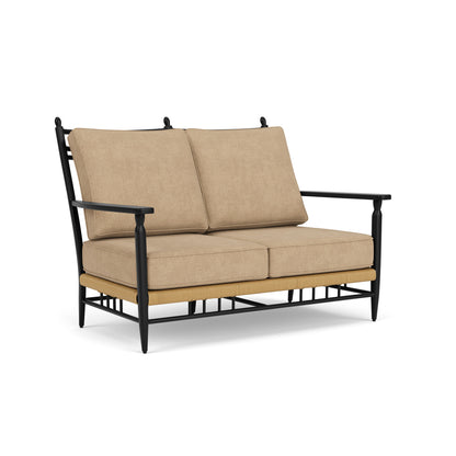 Lloyd Flanders Low Country Loveseat with Hayden Sand fabric, view 2