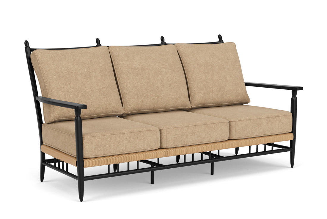 Lloyd Flanders Low Country Sofa with Hayden Sand fabric, view 2