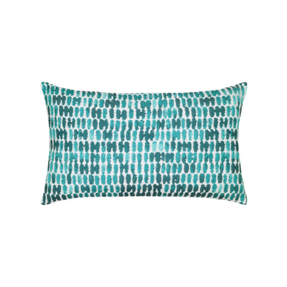 Elaine Smith Thumbprint Aruba outdoor pillow, aqua