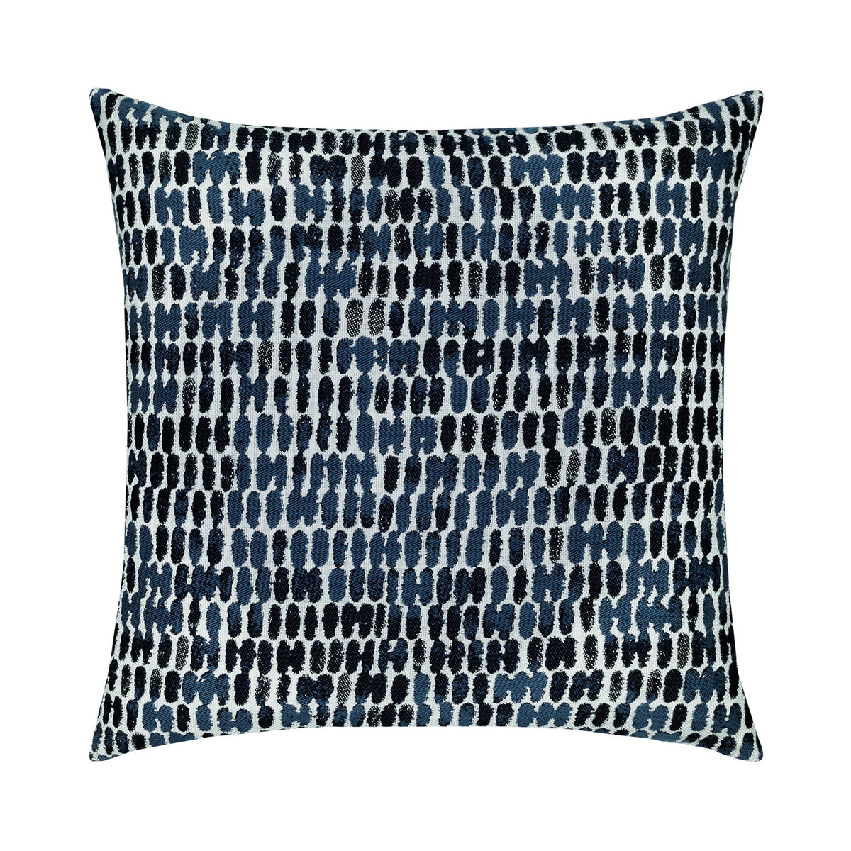 Elaine Smith Thumbprint Indigo outdoor pillow, navy - view 3