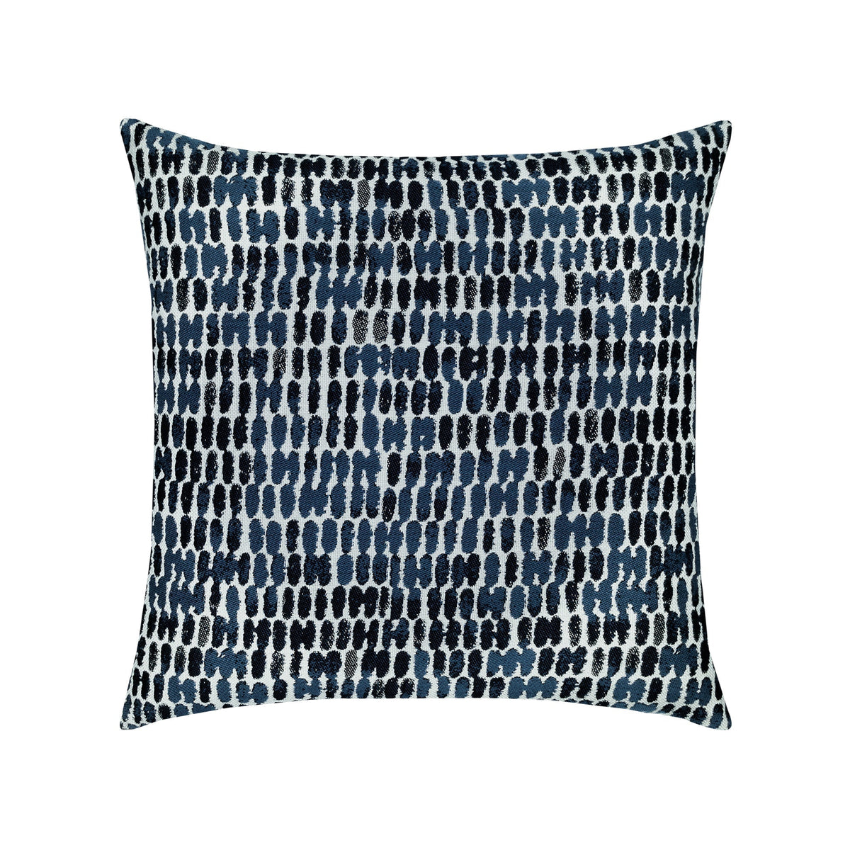 Elaine Smith Thumbprint Indigo outdoor pillow, navy - view 2
