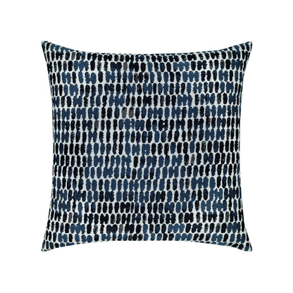 Elaine Smith Thumbprint Indigo outdoor pillow, navy - view 2
