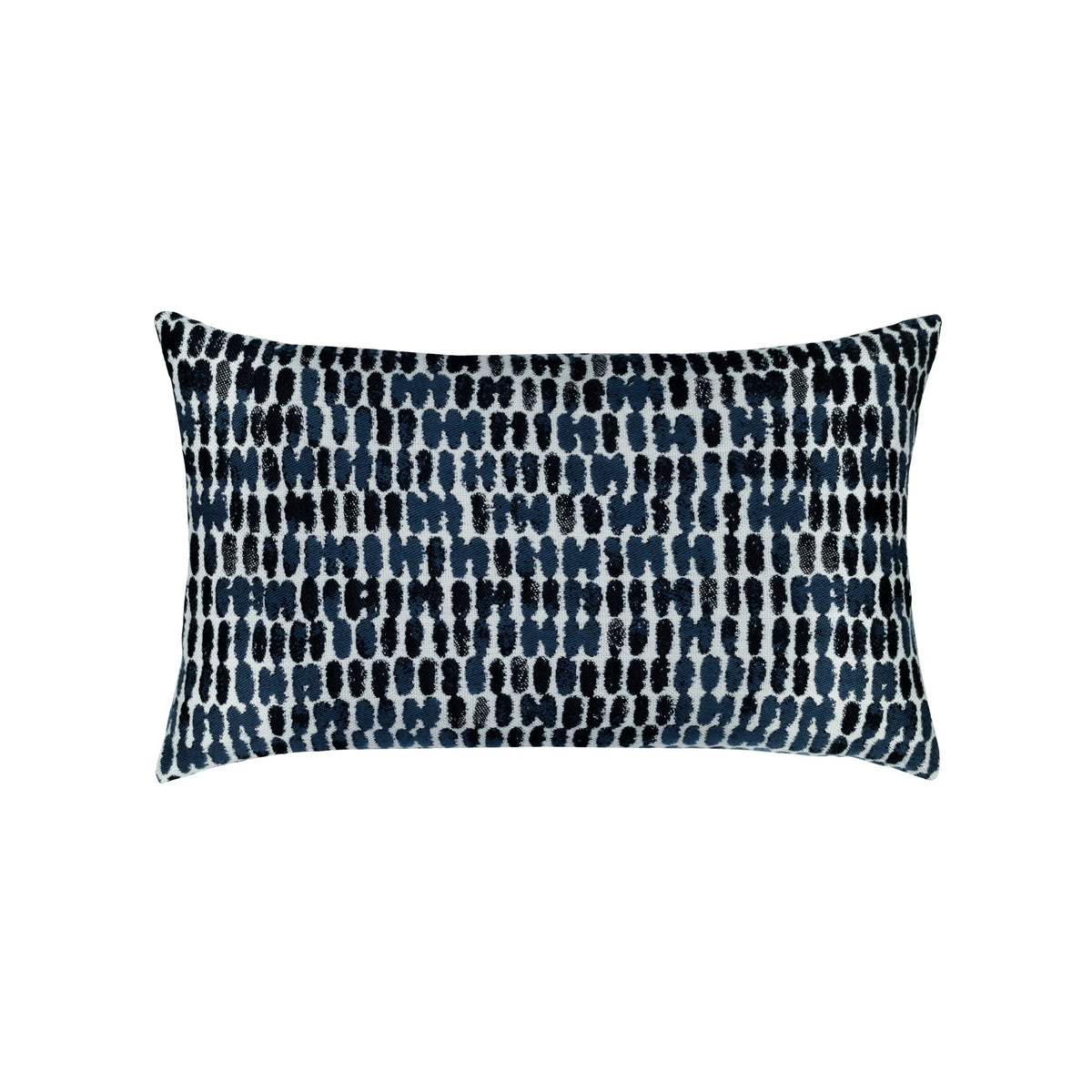 Elaine Smith Thumbprint Indigo outdoor pillow, navy
