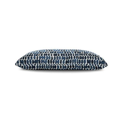 Elaine Smith Thumbprint Indigo outdoor pillow, navy - view 9