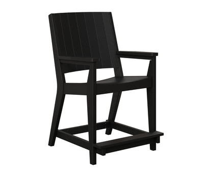 Berlin Gardens Mayhew Chat Counter Chair in Black