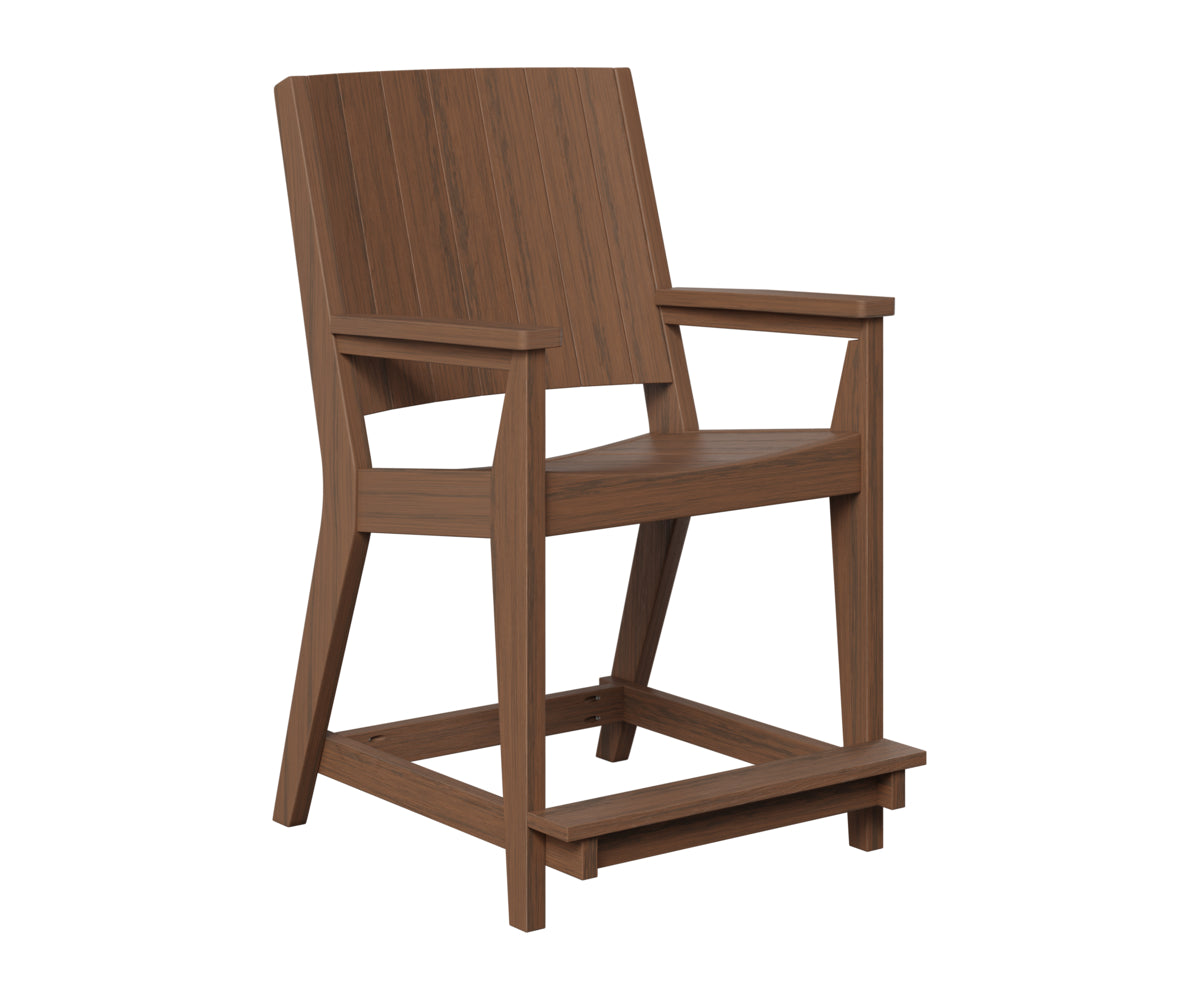Berlin Gardens Mayhew Chat Counter Chair in Brazilian Walnut
