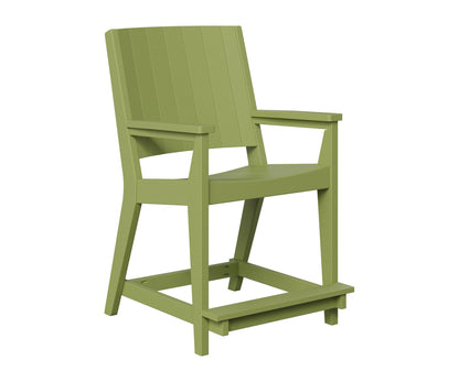 Berlin Gardens Mayhew Chat Counter Chair in Kiwi Green