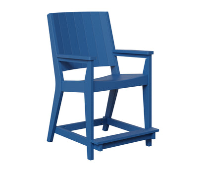 Berlin Gardens Mayhew Chat Counter Chair in Pacific Blue