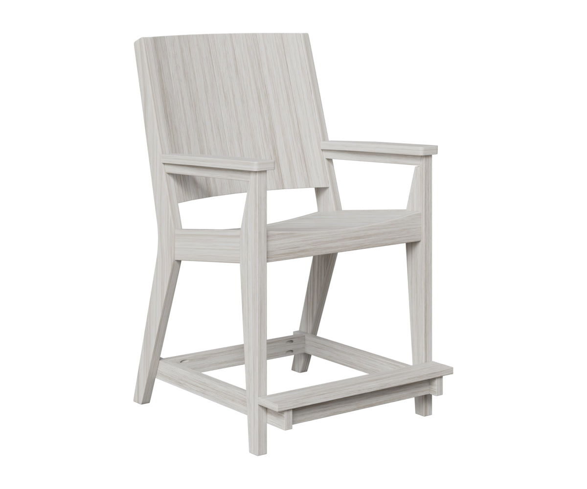 Berlin Gardens Mayhew Chat Counter Chair in Seashell