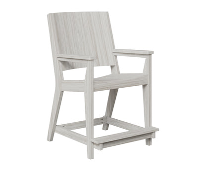 Berlin Gardens Mayhew Chat Counter Chair in Seashell