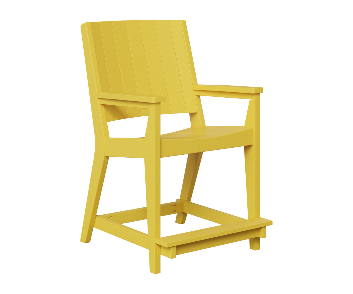 Berlin Gardens Mayhew Chat Counter Chair in Sunburst Yellow