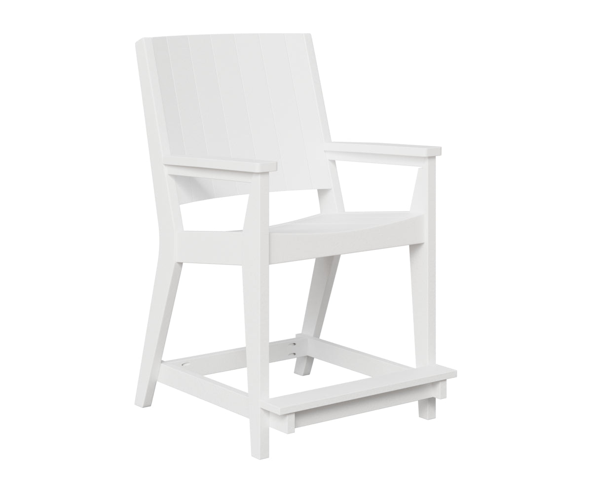 Berlin Gardens Mayhew Chat Counter Chair in White