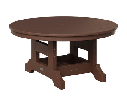 Berlin Gardens 38" Round Conversation Table in Chocolate Brown