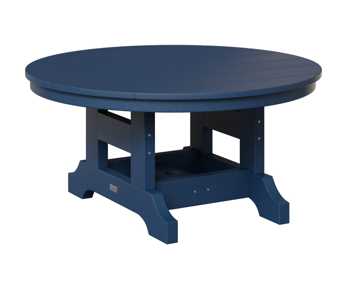 Berlin Gardens 38" Round Conversation Table in Navy Blue