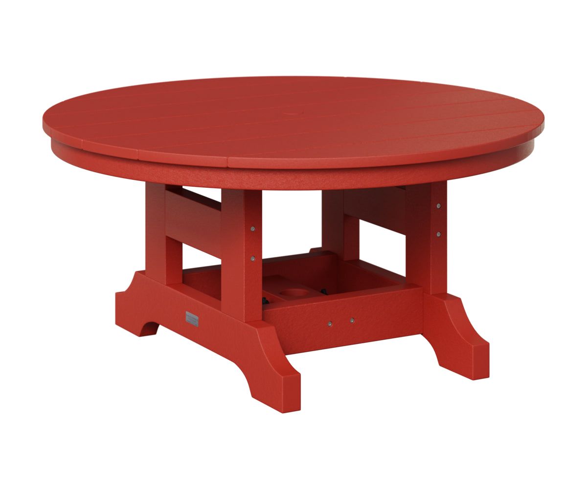 Berlin Gardens 38" Round Conversation Table in Scarlet Red