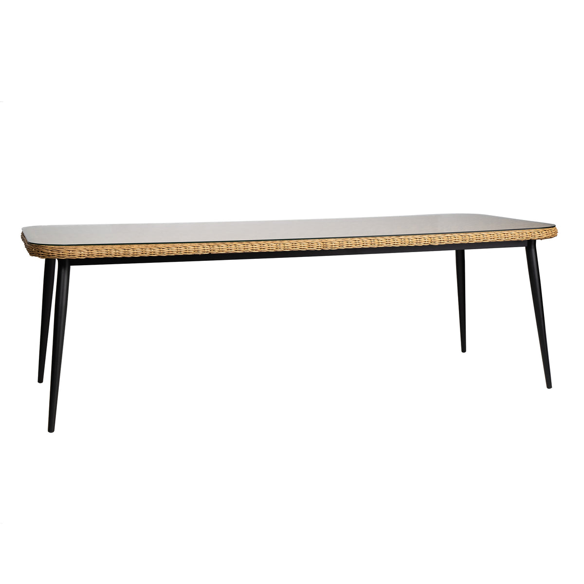 Lloyd Flanders Galloway 95" Rectangular Dining Table, lifestyle photo 1
