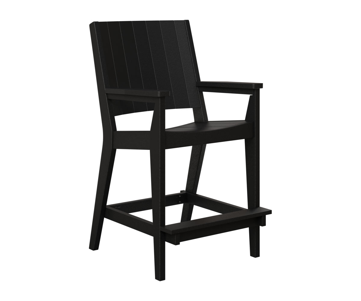 Berlin Gardens Mayhew Chat Bar Chair in Black