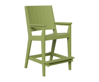 Berlin Gardens Mayhew Chat Bar Chair in Kiwi Green