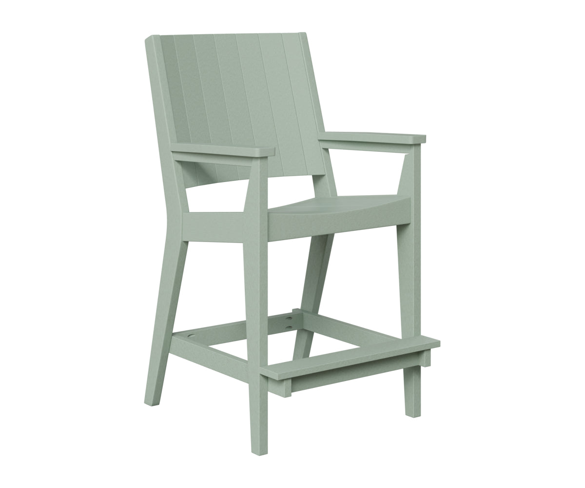 Berlin Gardens Mayhew Chat Bar Chair in Sea Foam