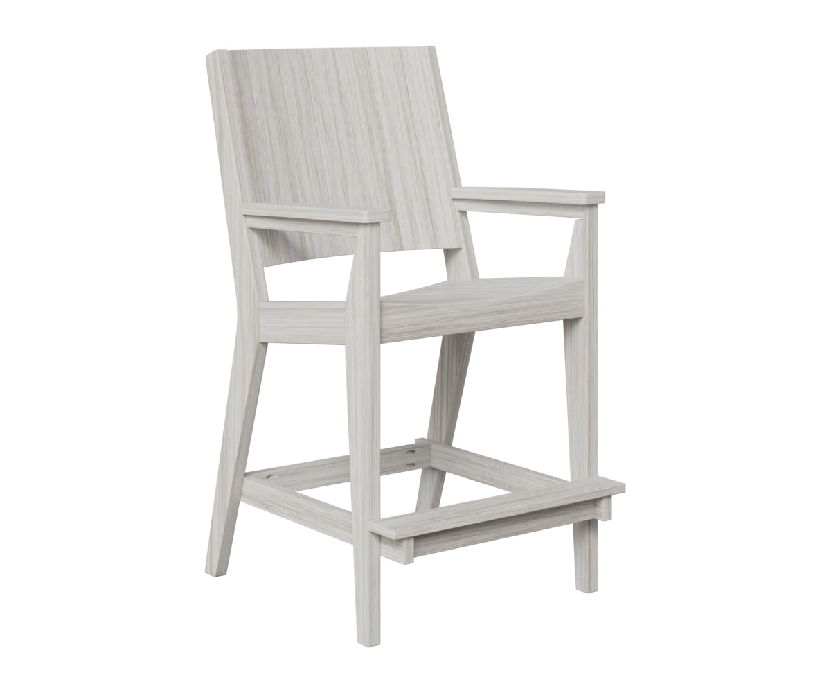 Berlin Gardens Mayhew Chat Bar Chair in Seashell
