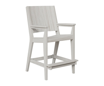 Berlin Gardens Mayhew Chat Bar Chair in Seashell