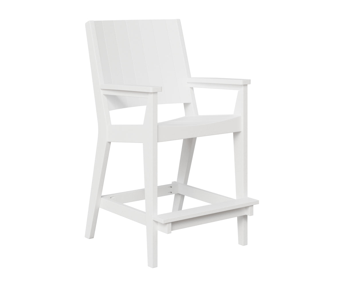 Berlin Gardens Mayhew Chat Bar Chair in White