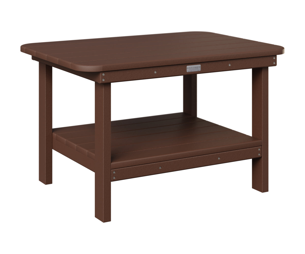 Berlin Gardens Rectangle Coffee Table in Chocolate Brown