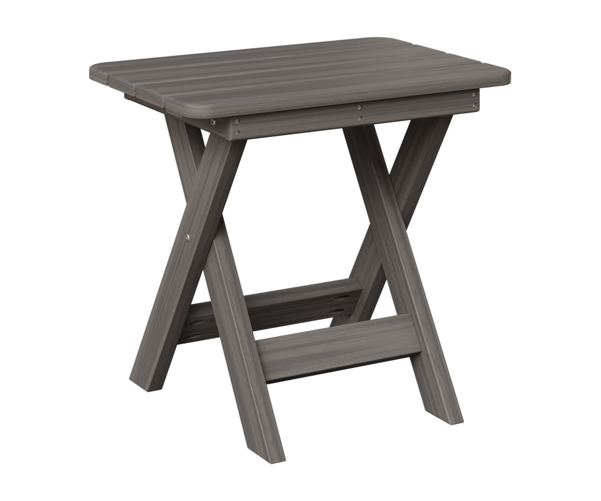 Berlin Gardens Folding End Table in Coastal Gray