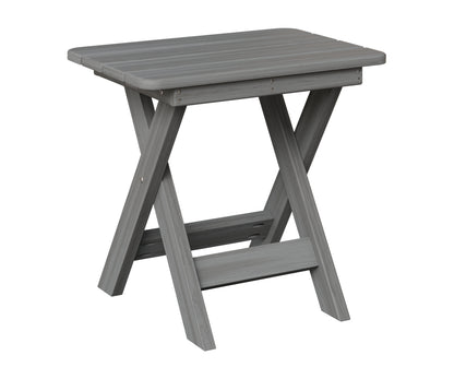 Berlin Gardens Folding End Table in Driftwood Gray