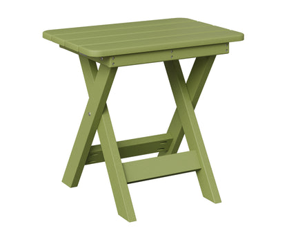 Berlin Gardens Folding End Table in Kiwi Green