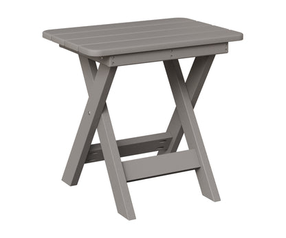 Berlin Gardens Folding End Table in Light Gray
