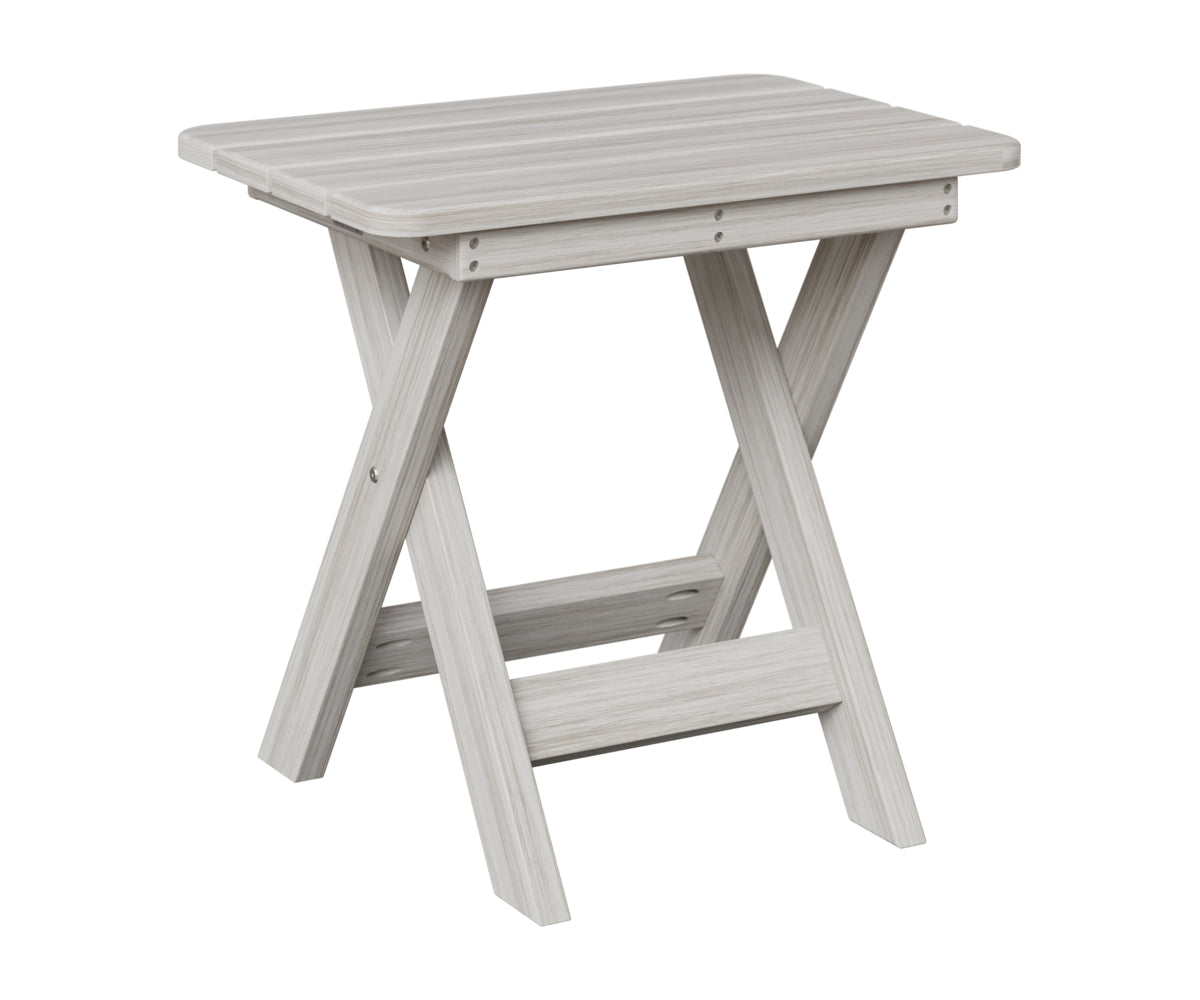 Berlin Gardens Folding End Table in Seashell