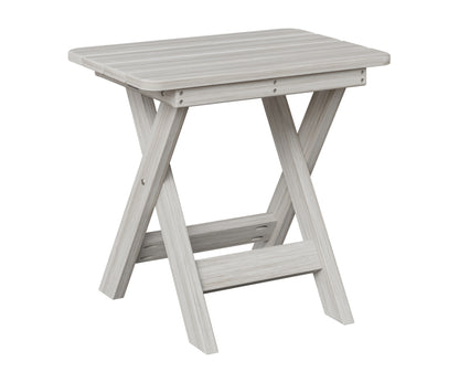 Berlin Gardens Folding End Table in Seashell