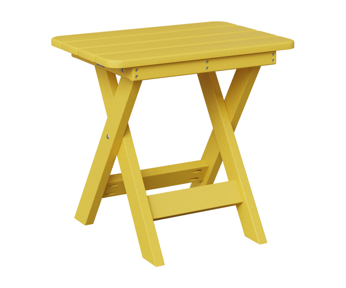 Berlin Gardens Folding End Table in Sunburst Yellow