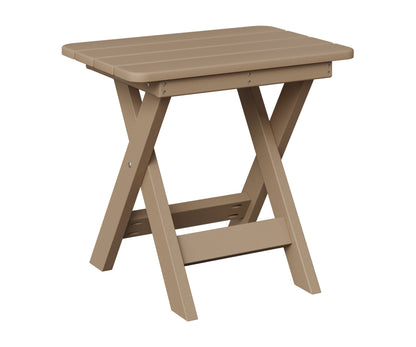 Berlin Gardens Folding End Table in Weatherwood