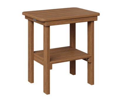 Berlin Gardens Rectangle End Table Dining Height in Antique Mahogany