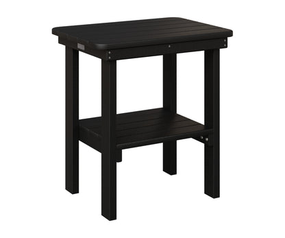 Berlin Gardens Rectangle End Table Dining Height in Black
