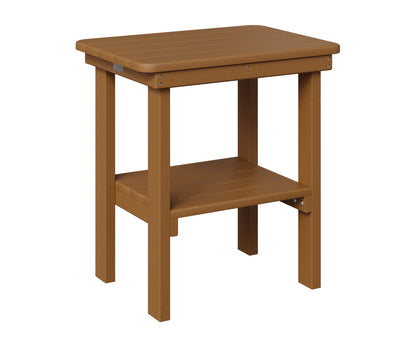Berlin Gardens Rectangle End Table Dining Height in Cedar