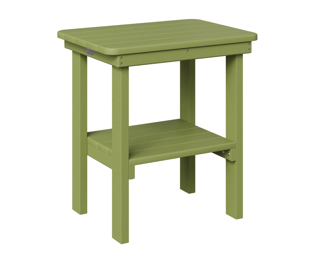 Berlin Gardens Rectangle End Table Dining Height in Kiwi Green