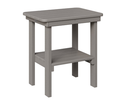 Berlin Gardens Rectangle End Table Dining Height in Light Gray