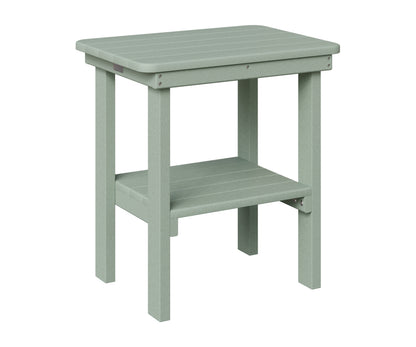 Berlin Gardens Rectangle End Table Dining Height in Sea Foam