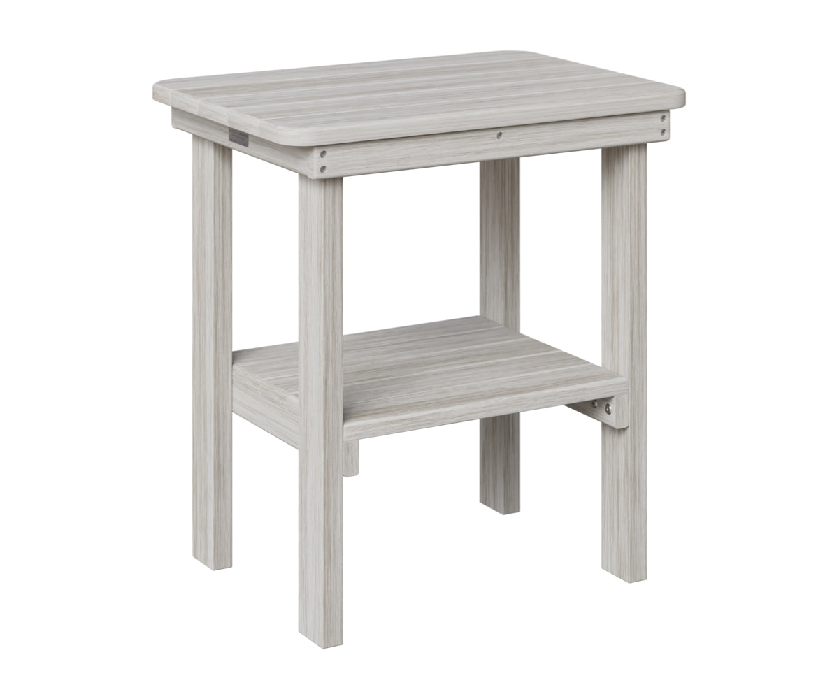Berlin Gardens Rectangle End Table Dining Height in Seashell