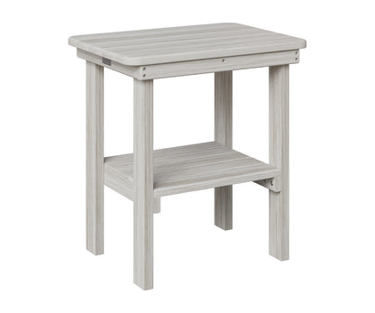 Berlin Gardens Rectangle End Table Dining Height in Seashell